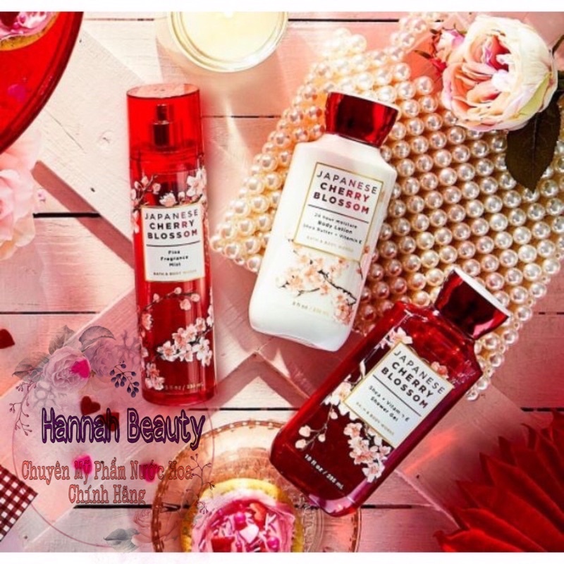 [ℋǟƞƞǟȟ ℬěǟŭtƴ] Xịt Thơm Toàn Thân Bath And Body Works - Jpanese Cherry Blossom 236ml New 2020