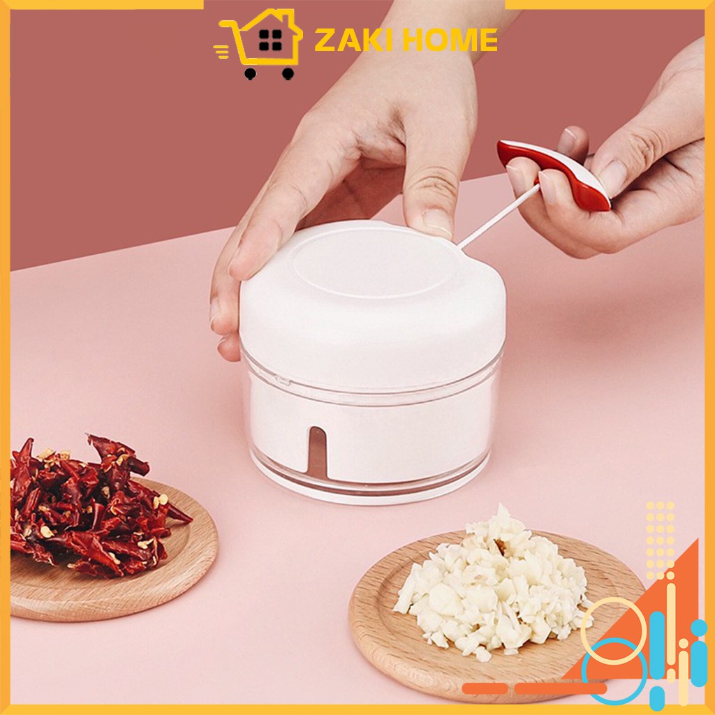 Máy Xay Tỏi Ớt Cầm Tay Mini Đa Năng Mini Food Chopper, Dụng Cụ Xay Tỏi Ớt, Thịt, Hành Cầm Tay Thông Minh - NB107
