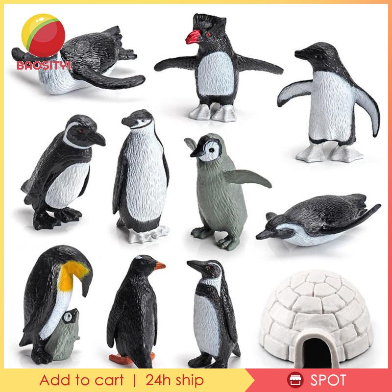 [Baosity1] 11 Con Chim Cánh Cụt Đồ Chơi Bằng Nhựa Cho Bé Từ 3-8 Tuổi