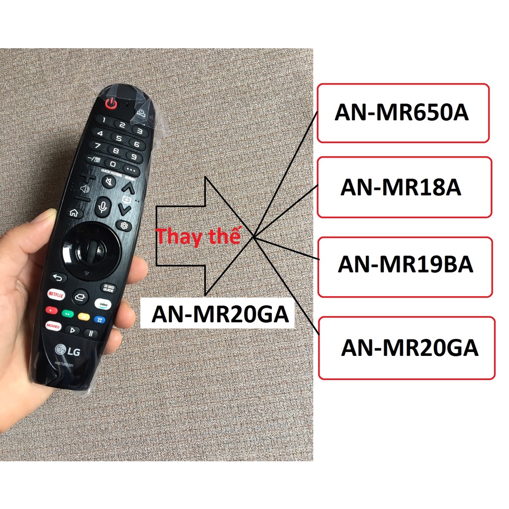 Điều khiển tivi LG giọng nói Model MR20GA Dùng chung cho các đời tivi LG2017.2018.2019.2020