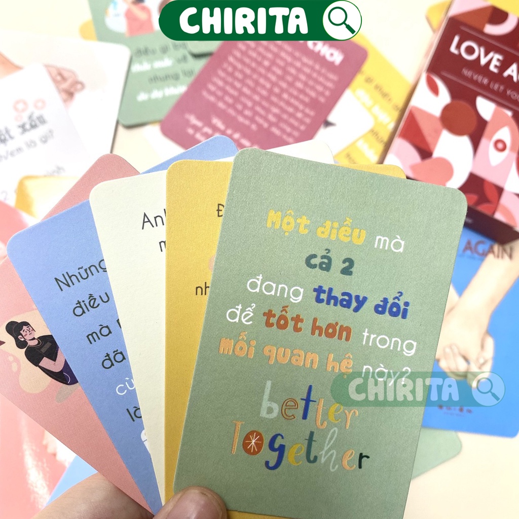 Bộ Bài Tình Yêu LOVE AGAIN Cho Cặp Đôi Couple Thấu Hiểu - Bài Drinking Game 18+ Cho Cặp Đôi, Vợ Chồng Thử Thách Chirita
