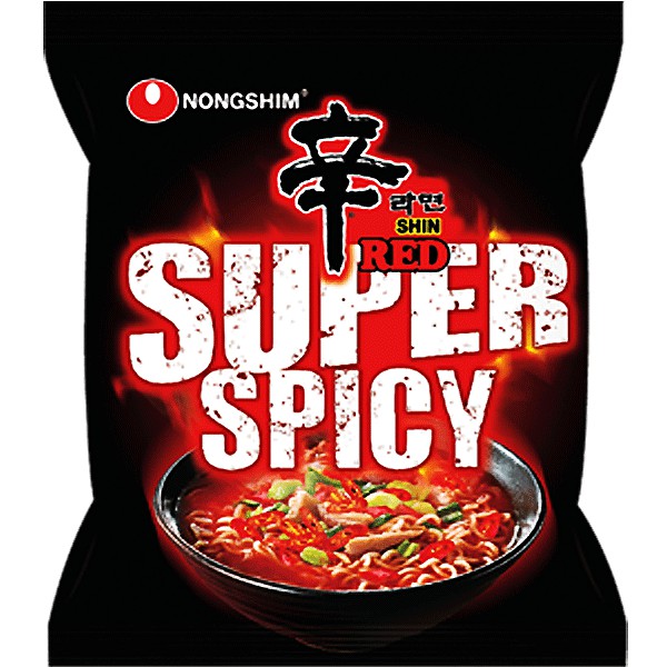 ( Bán sỉ ) Lốc 5 gói Mì siêu cay Nongshim Shin Red Super Spicy 120gr