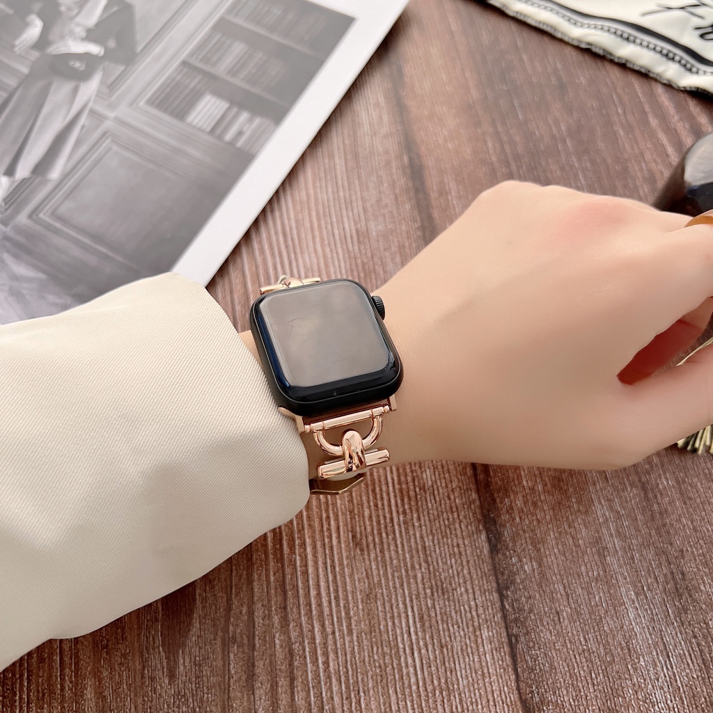 Dây Da HọA TiếT Da Cá SấU Siêu MỏNg Cho ĐồNg Hồ iwatch 7 SE 6 5 4 3 2 1 41mm 45mm 40mm 44mm 38mm 42mm