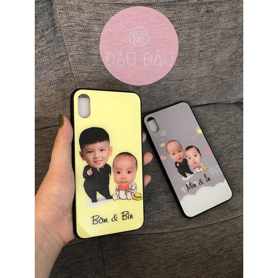Ốp iphone in theo yêu cầu mẫu chibi in đôi đáng yêu OP30_ Myducase [ Kèm ảnh thật]