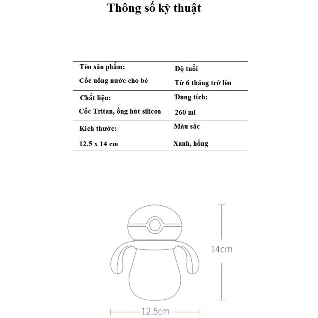 Ảnh Thật - Bình uống nước cao cấp Doux Bebe dành cho bé