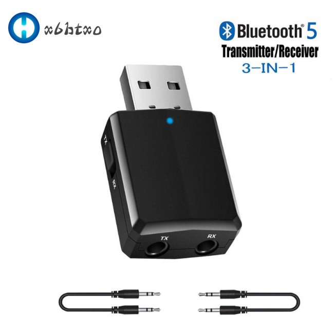 Bộ Thu Phát Bluetooth 5.0 Audio Aux Rca Usb 3.5mm 3 Trong 1 Cho Tv Pc Xe Hơi