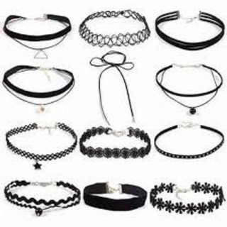 SÉT 12 VÒNG ĐEO CỔ CHOKER