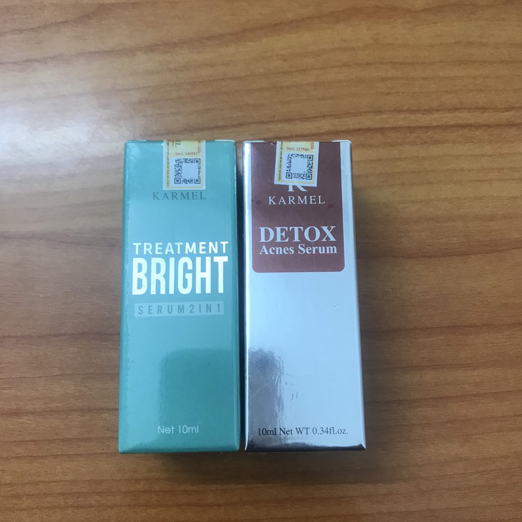 BỘ ĐÔI SERUM DETOX, TREATMEN  BRIGHT KAMEL (Mờ Thâm Nám, mụn, Sáng Da) karmel official