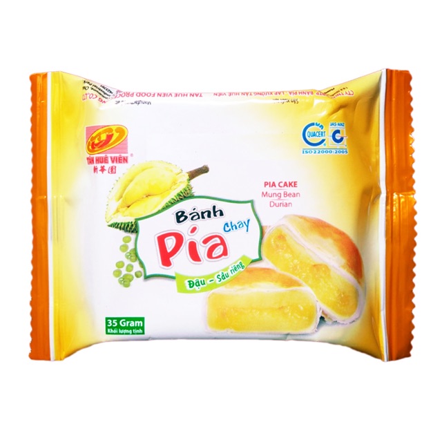 Bánh Pía Kim sa Chay Đậu Sầu riêng Tân Huê Viên 480gam