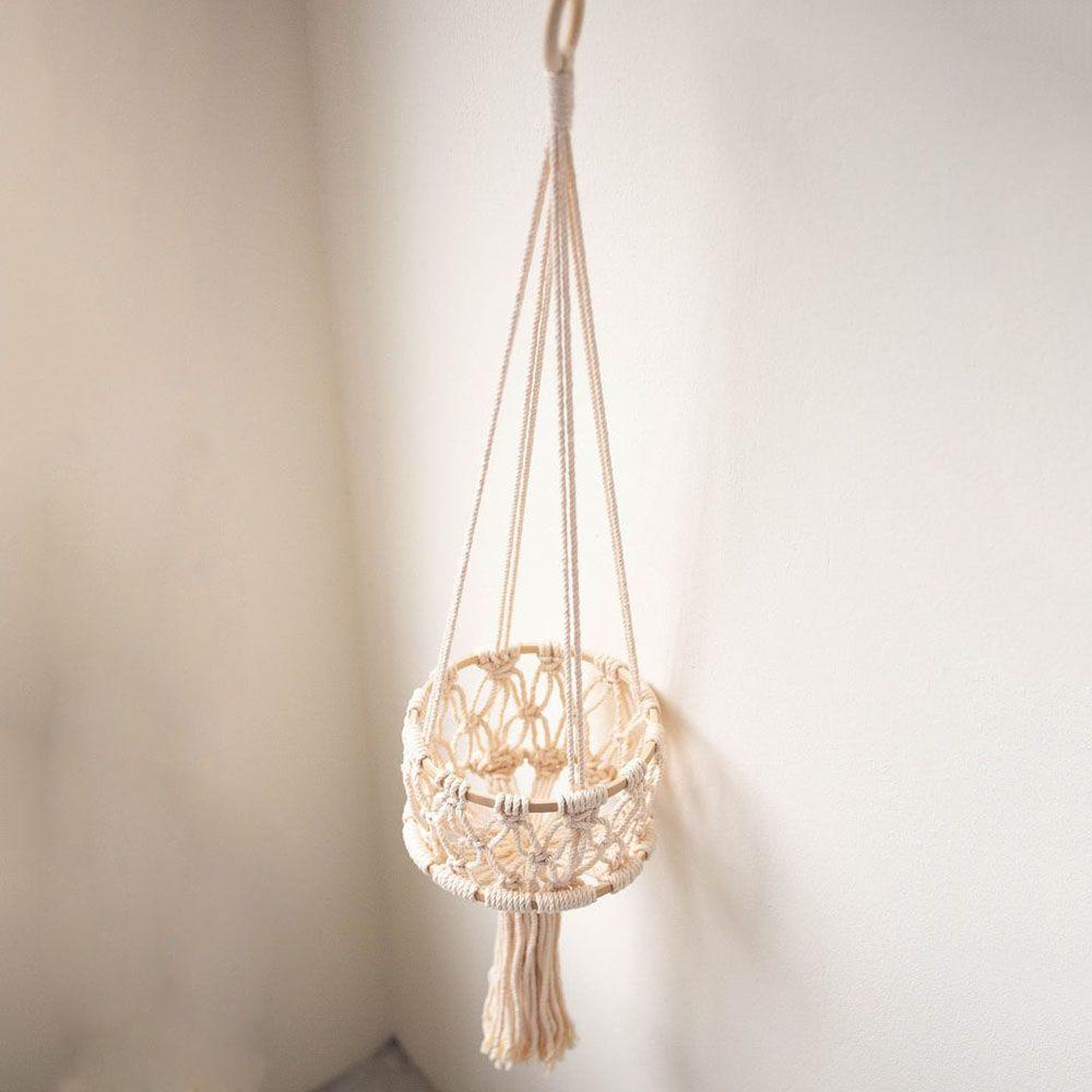 Giá Đỡ Chậu Hoa / Cây Cảnh Bằng Dây Thừng Cotton Bện 1