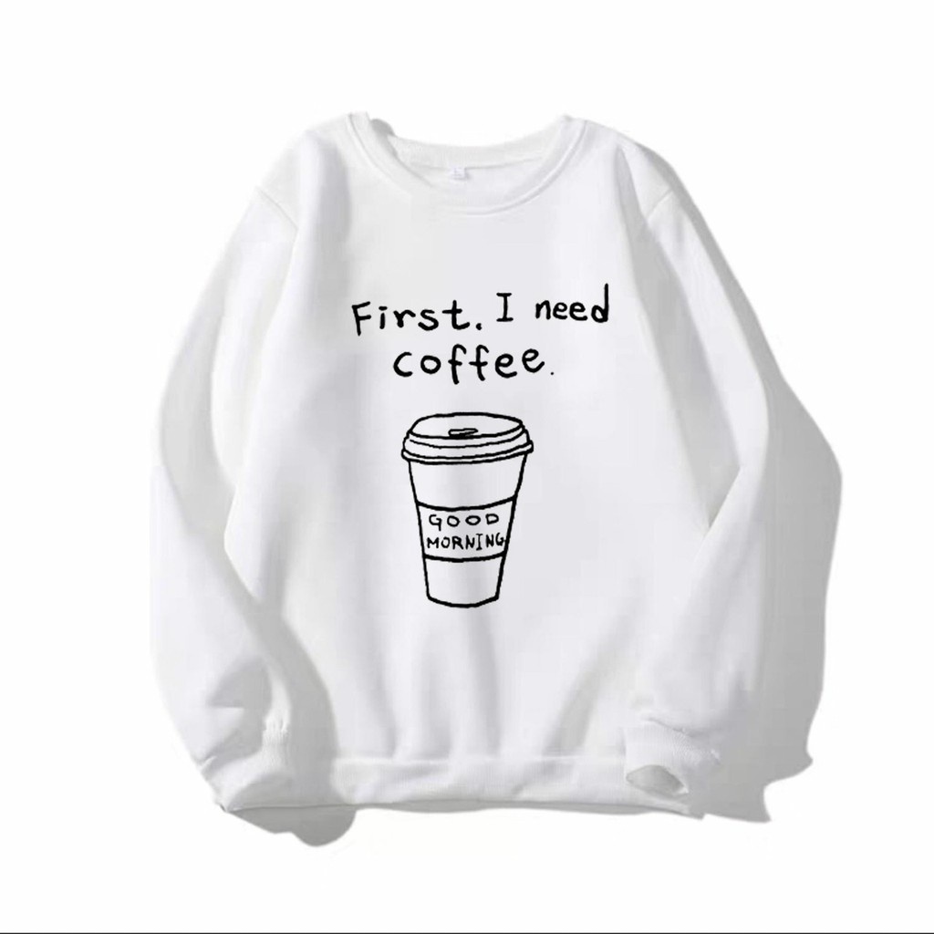 Áo sweater Coffee nam nữ, Áo hoodie unisex form rộng Hiếu Hòa | BigBuy360 - bigbuy360.vn