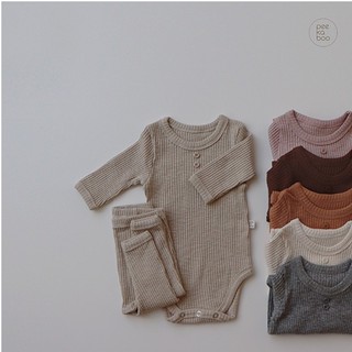 (BABY SIZE) BỘ BODY DÀI TAY KÈM QUẦN PEEK-A-BOO LEN TĂM