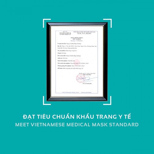 Khẩu trang 3D Niva người lớn, thiết kế ôm sát mặt, quai mềm có giãn, không đau tai, không kem son