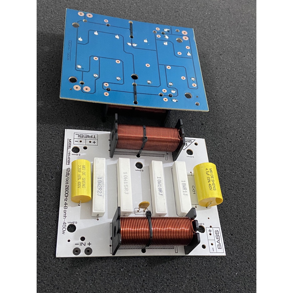 Mạch lọc loa phân tần loa full đơn 1 bass 1 treble 01 cái phân tần loa 4 tấc