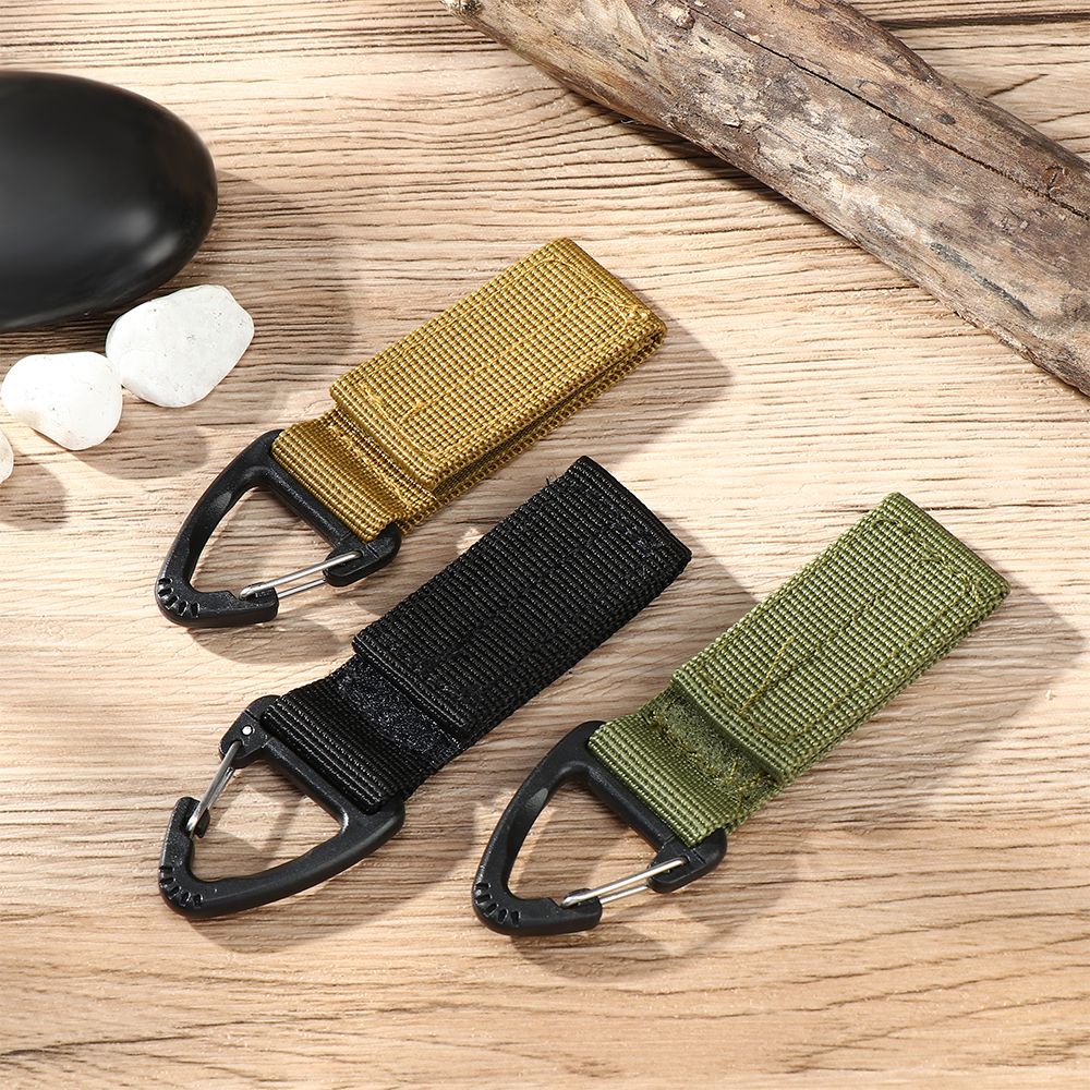 Móc khóa dây đai nylon edc nhiều màu siêu bền tiện dụng khi chơi thể thao ngoài trời
