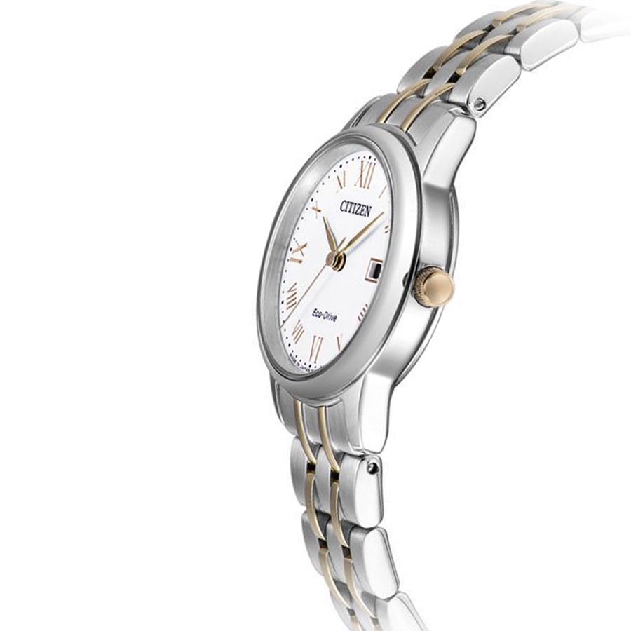 Đồng Hồ Nữ Citizen Dây Thép Không Gỉ EW2314-58A - Mặt Trắng (Sapphire)