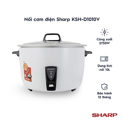 Nồi cơm điện công nghiệp Sharp 10 lít KSH-D1010V