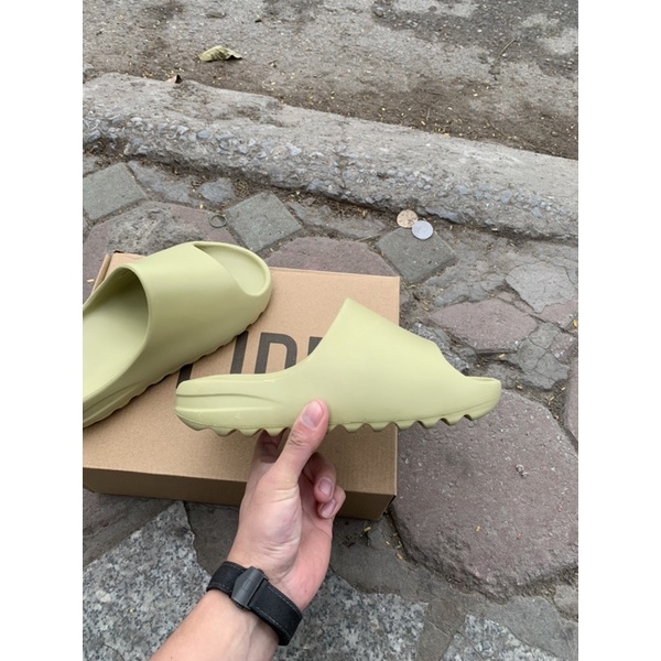 Dép Slide xanh cốm - resin phiên bản cao cấp