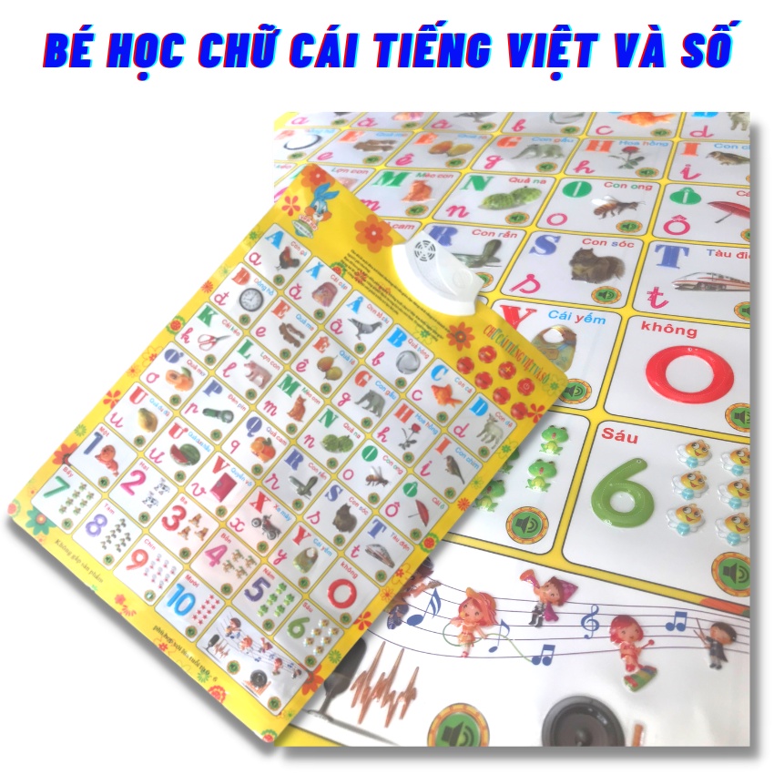 [Combo 4 Bộ+Tặng Pin]Bảng Chữ Cái Điện Tử Vàng, Thêm 3 Chủ Đề Thông Minh, Biết Nói, Bảng Học Chữ Tiếng Việt ZOLY SHOP