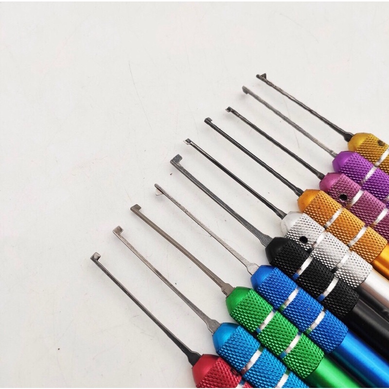 Bộ dụng cụ sửa khoá chìa khoan , chấm vi tính ( gồm 10 cây đá bi + 3 cây chịu gạt cao cấp )