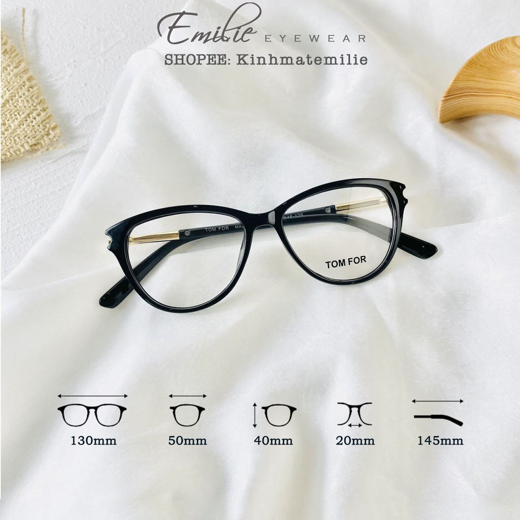 Kính mắt mèo mảnh nhẹ nhiều dáng sang chảnh Emilie eyewear phụ kiện thời trang