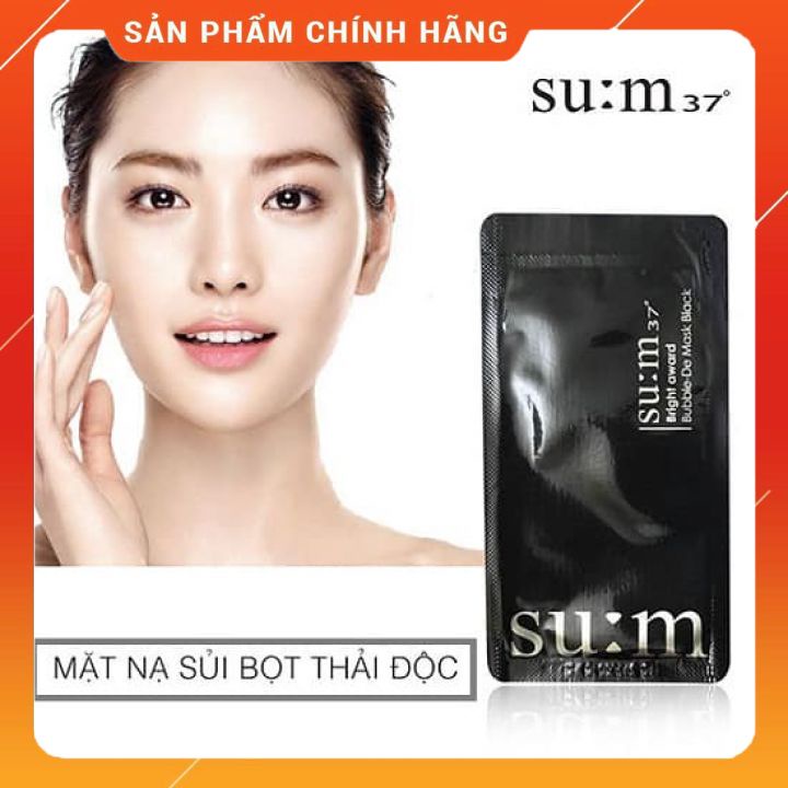Mặt nạ thải độc sum: 37 Black Award Bubble-De Mask