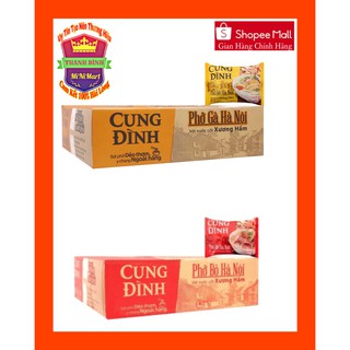 Thùng phở Cung đình Hà Nội (vị bò, vị gà) 68g/gói