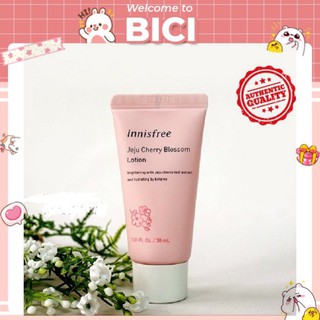 Sữa Dưỡng Làm Sáng Da và Dưỡng Ẩm Innisfree Jeju Cherry Blossom Lotion - Minisize 30ml