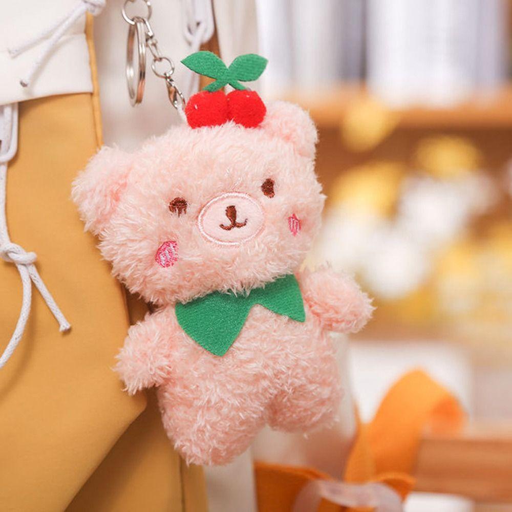 Móc Khóa Hình Thỏ Nhồi Bông Tai Dài Dễ Thương