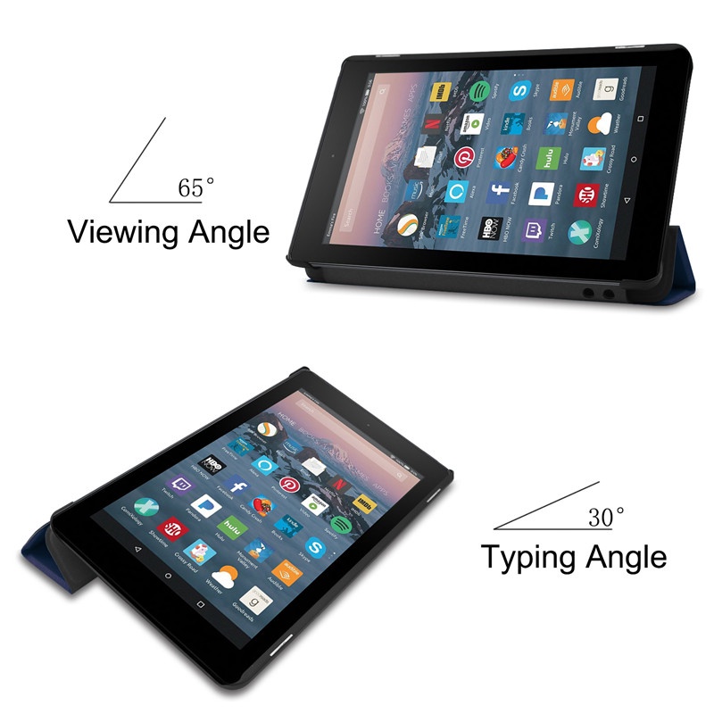 Bao Da Máy Tính Bảng PU Nắp Gập Mỏng Có Giá Đỡ Cho Amazon Kindle Fire HD 7 HD7 2022 7.0 inch Fire HD10 Plus 10.1"HD8 HD 10 Fire HD7