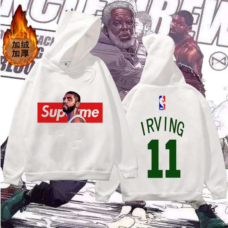 Nba Áo Hoodie Lót Nhung In Chữ Supreme Thời Trang Năng Động Cho Nam