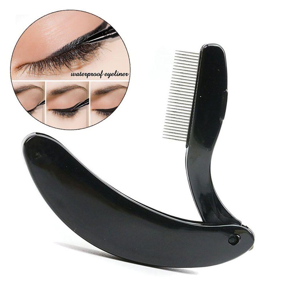 Dụng Cụ Trang Điểm Răng Cưa Bằng Thép Không Gỉ Có Thể Gấp Gọn
