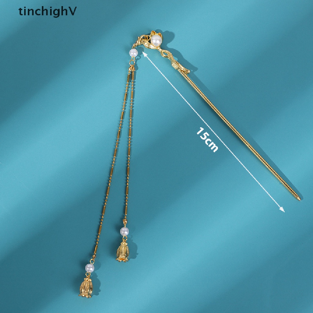 Trâm Cài Tóc Kim Loại Tráng Men Phong Cách Hanfu Trung Hoa Cổ Điển Cho Nữ