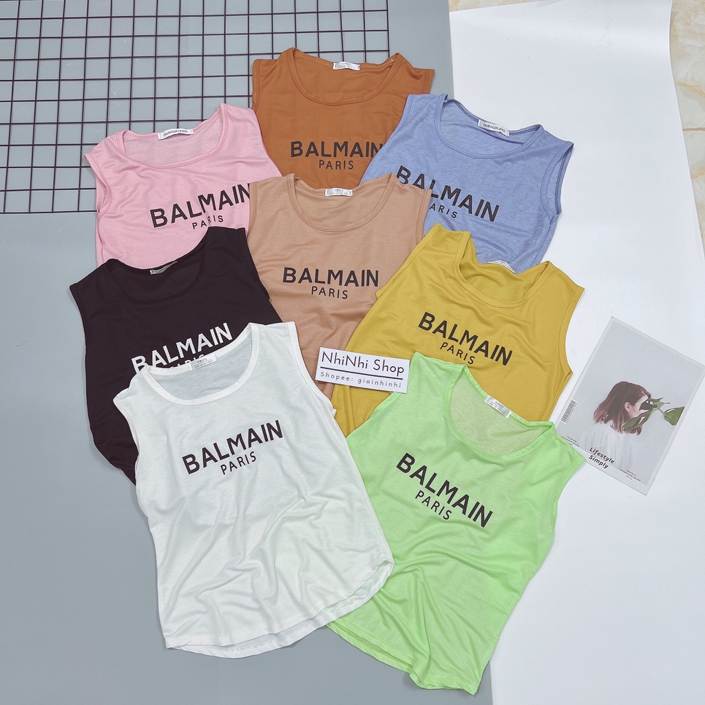 [Mã SKAMFSW175 giảm 10K đơn 50K] Áo thun giấy sát nách dáng vừa xinh CS048 - NhiNhi Shop