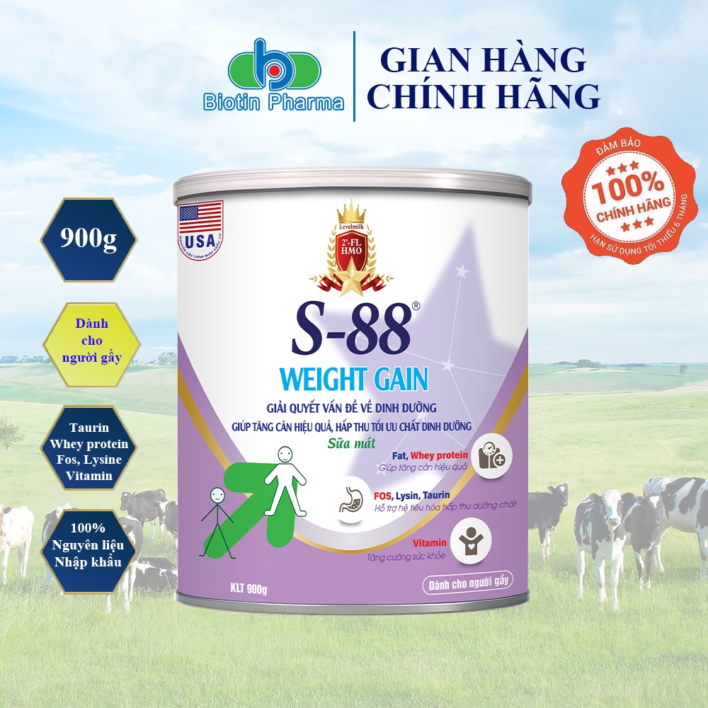 Sữa Bột S-88 Weight Gain 900g - Sữa Mát Giúp Tăng Cân Hiệu Quả
