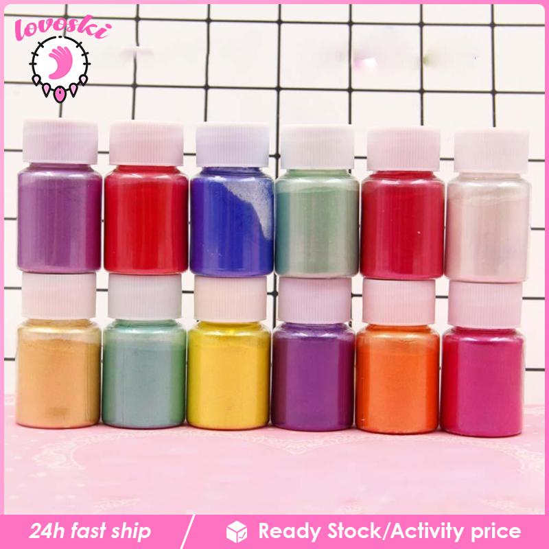 Bộ Màu Bột Khoáng Mica Resin Ánh Ngọc Trai Lấp Lánh DIY