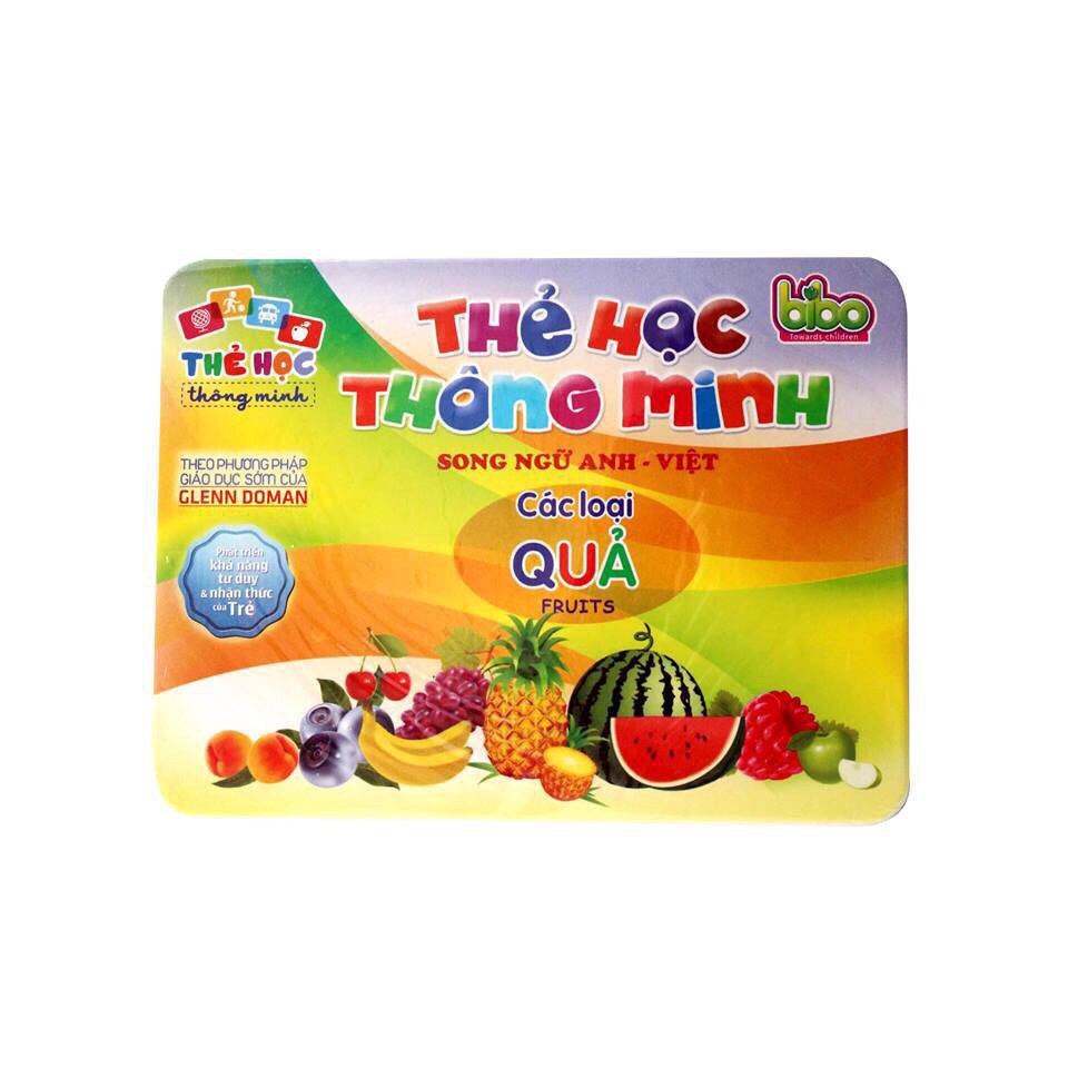 Thẻ Học Thông Minh Song Ngữ,Thẻ FLashCards Theo Phương Pháp Glenn Doman Nhiều Chủ Đề Cho Bé