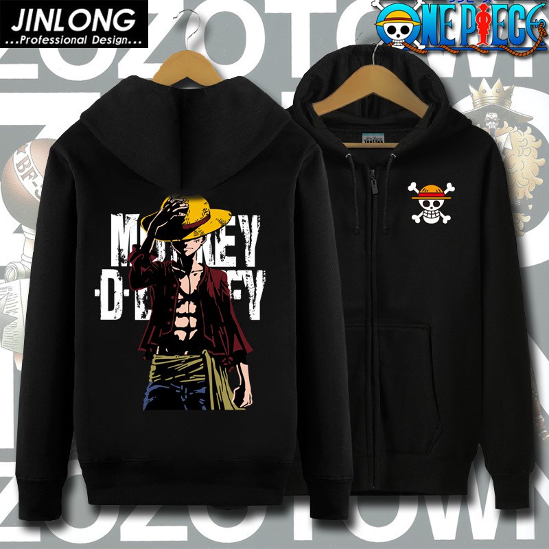 [SIÊU RẺ] Áo khoác Nỉ in hình One Piece - áo Luffy đẹp giá rẻ chất lượng