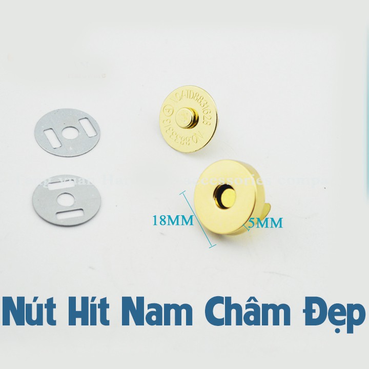 Nút Hít Nam Châm 18mm (Loại Đẹp)