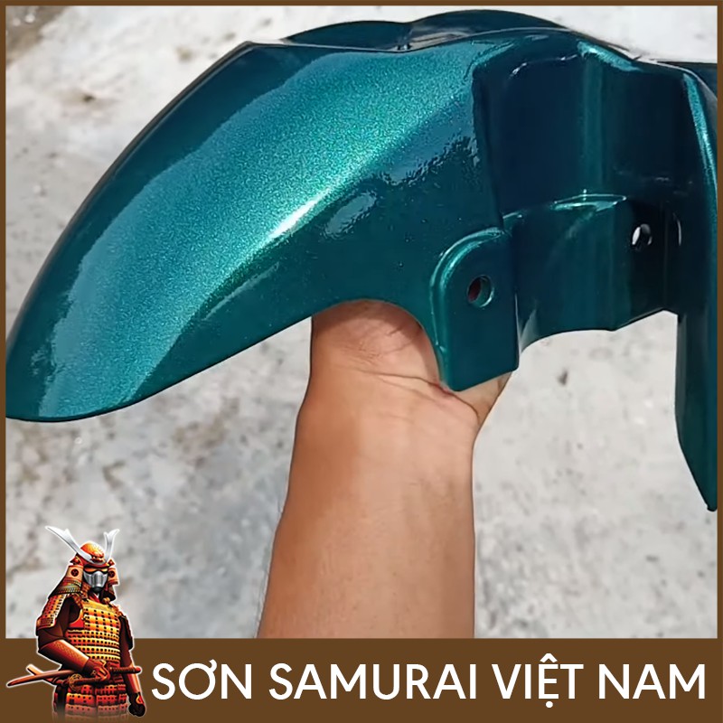 Màu Xanh Đậm Sơn Samurai - Combo Màu Xanh Ánh Kim 1144 Sơn Xịt Samurai