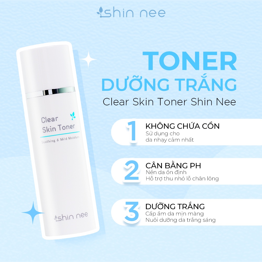 Clear Skin Emulsion cấp ẩm, làm sáng da Shin Nee 150ml