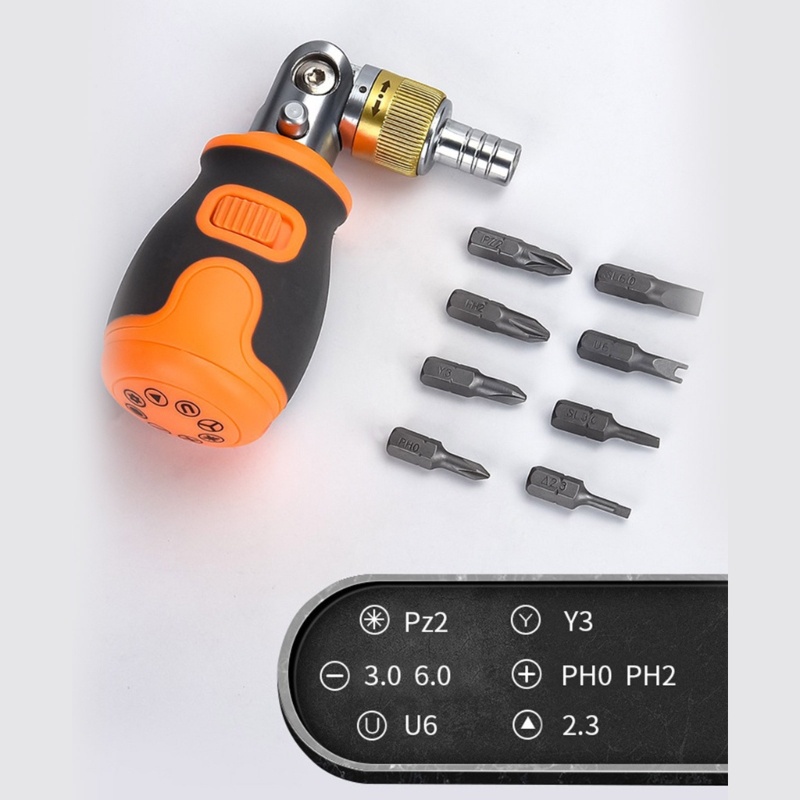 Tua Vít Lục Giác Chữ Thập / Chéo Đa Năng 8 Trong 1 Có Thể Điều Chỉnh