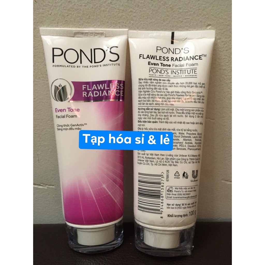 Sữa rửa mặt Pond's trắng da cao cấp/ chống lão hóa 100g