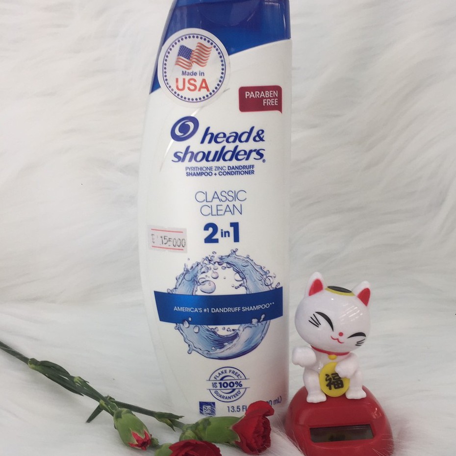 Dầu Gội Và Xả Head &amp; Shoulders Giảm Gàu Classic Clean 400ml