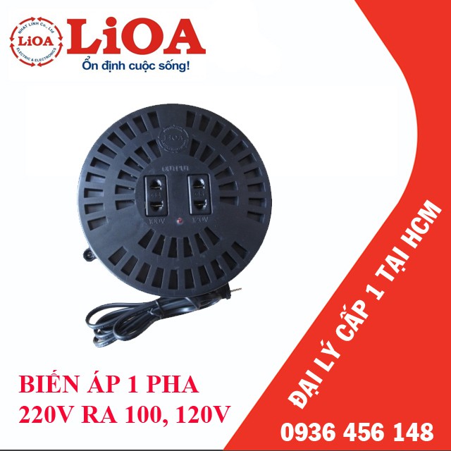 Biến áp đổi điện 220v ra 110v chính hãng Lioa