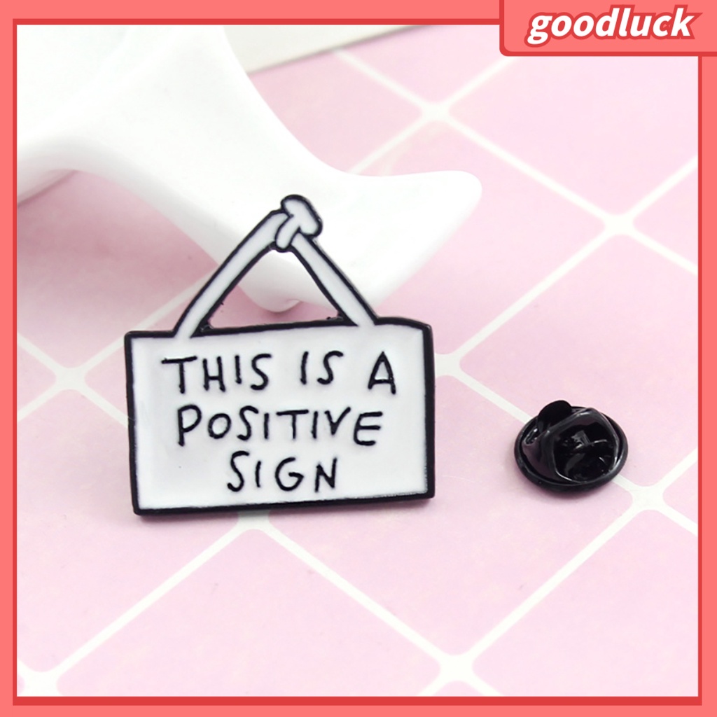 Ghim Cài Áo Hình Thẻ In Chữ Cho Nam &amp; Nữ