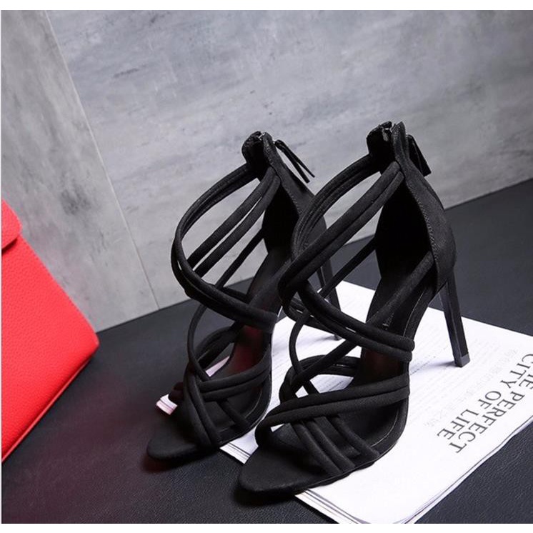 G092 Giầy cao gót đan dây nữ cao cấp hàng nhập 1050k