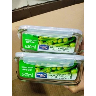 Hộp thủy tinh chịu nhiệt lock&lock chữ nhật 630ml
