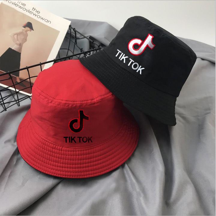 [ Freeship từ 1 mũ ] Mũ nón bucket 2 Mặt  TikTok nón bánh bèo mũ nồi thêu chữ độc lạ nhiều màu nam nữ đổi được