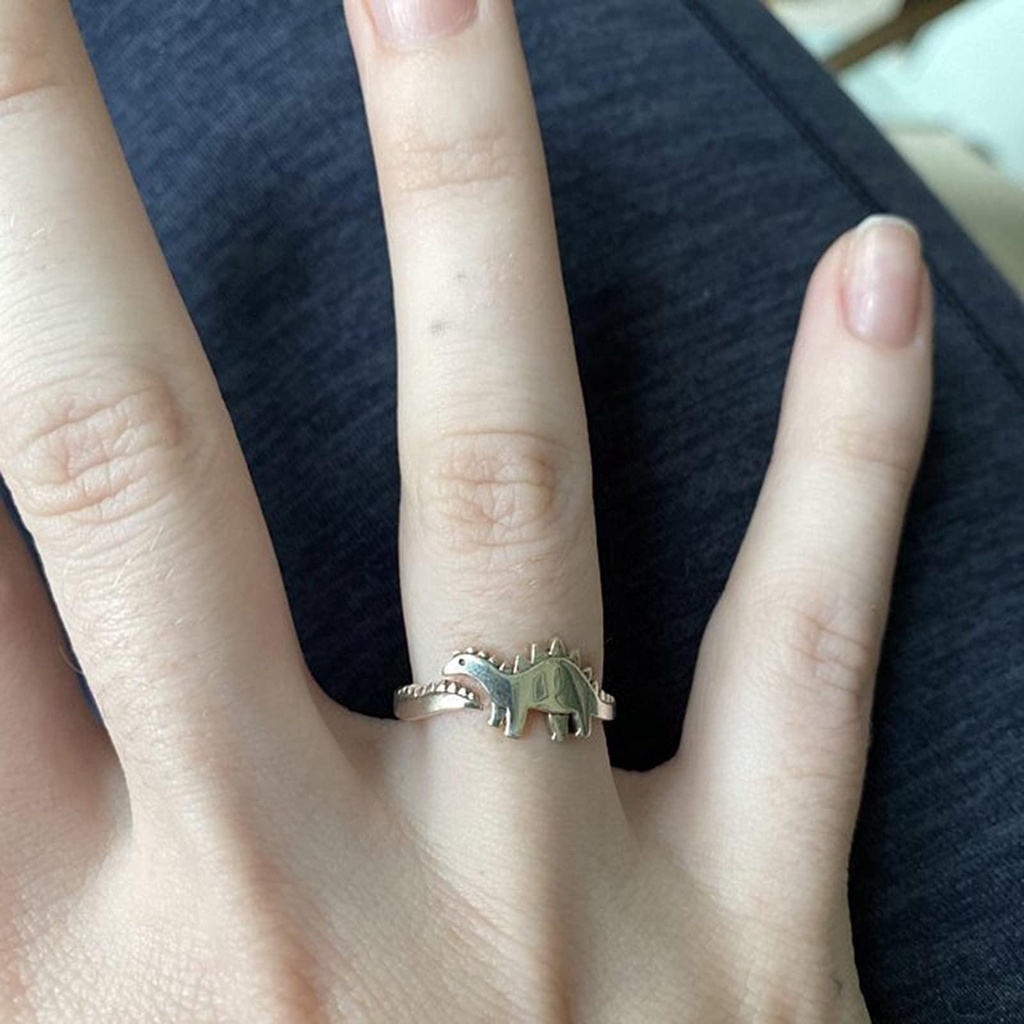 Nhẫn Hở Hình Khủng Long Có Thể Điều Chỉnh Kích Cỡ